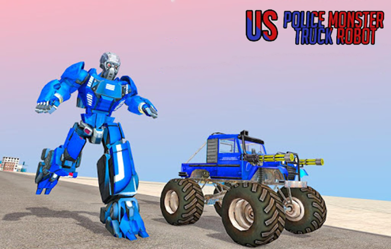 US Police Monster Truck Robot