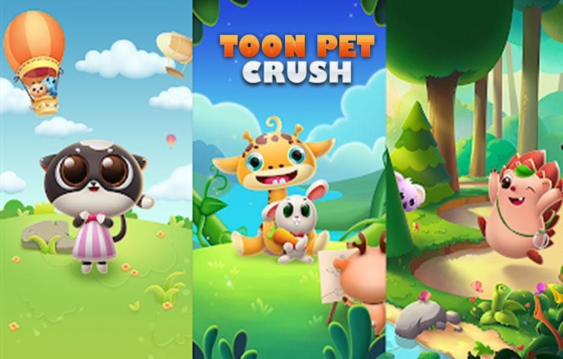 Toon Pet Crush : Bomb Blast & Toy Cubes Puzzle